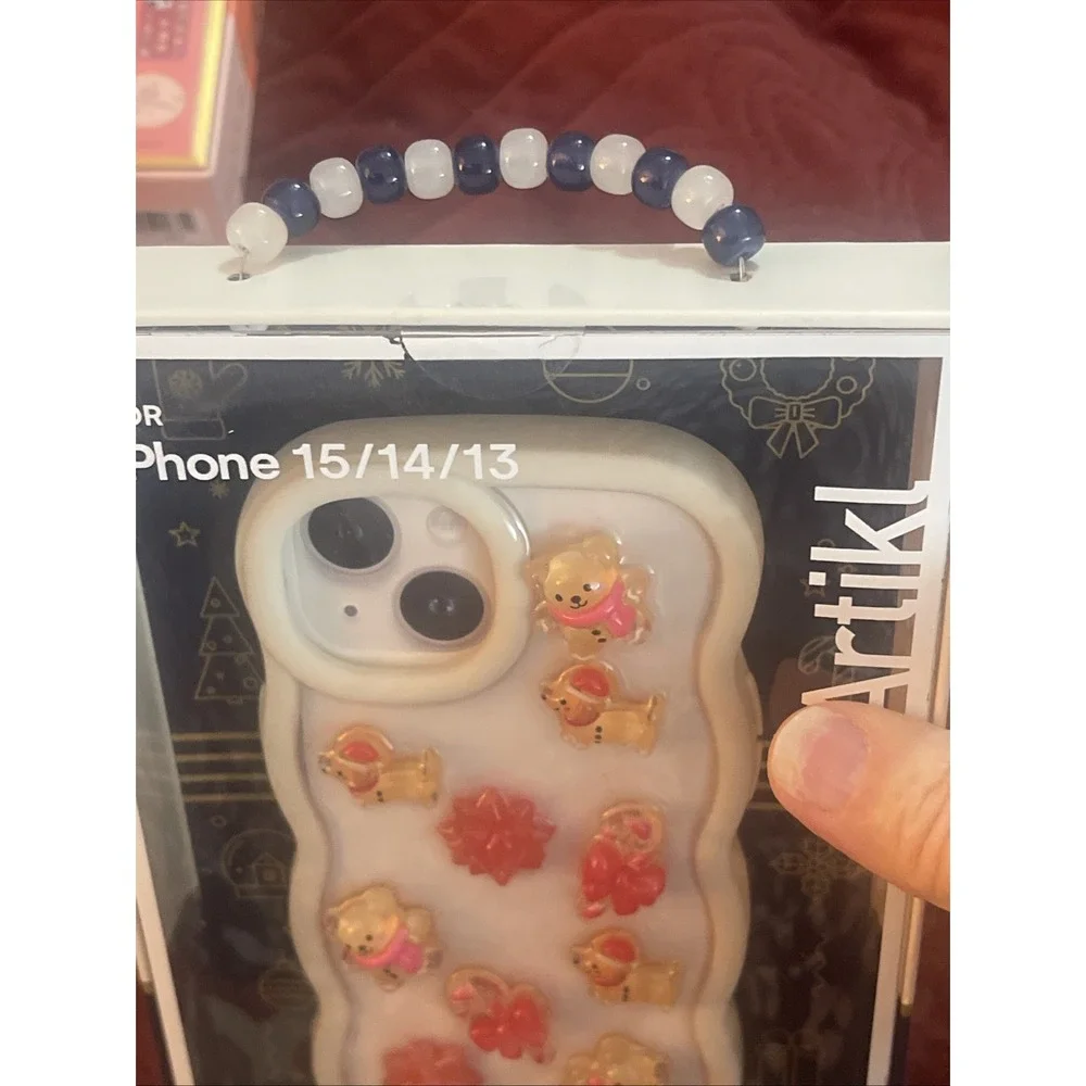 ARTIKL MOSAIC iPhone Case Fit iPhone 15/14/13‎ Christmas Resin Charms  DACHSHUND